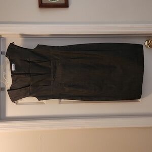 Calvin Klein Size 8 Black Stretch Denium Dress